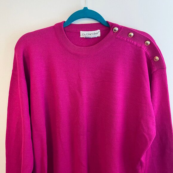 80s magenta vintage sweater size XXL - Picture 2 of 6